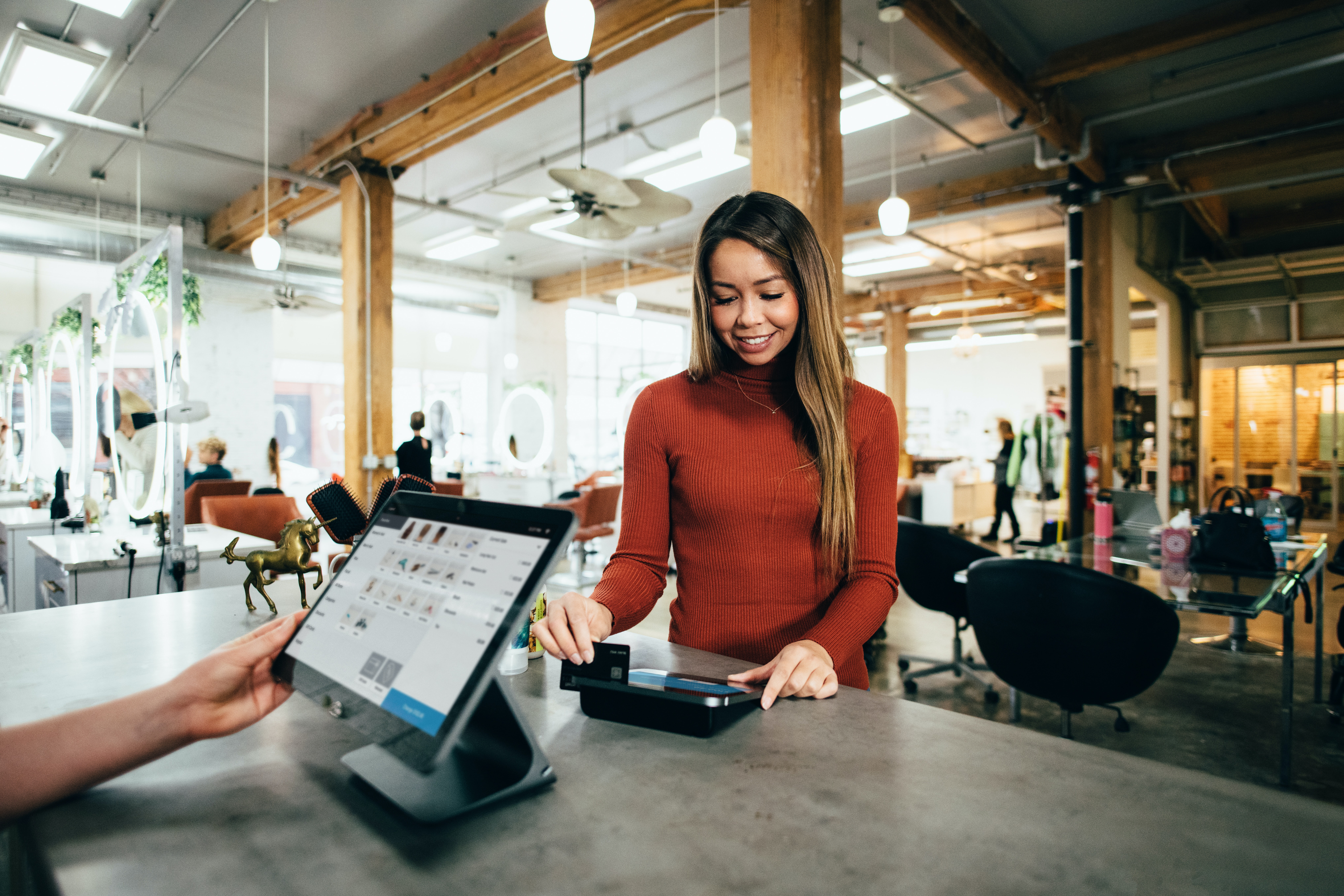 Customer At Counter